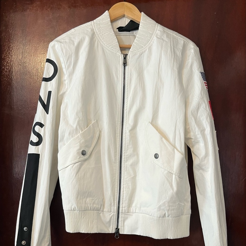 Men’s ONS White Bomber Jacket